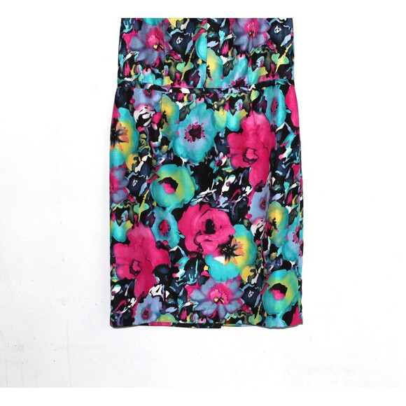 Evan Picone Black Label Floral Sleeveless Sheath Dress Size 16 - Picture 3 of 8